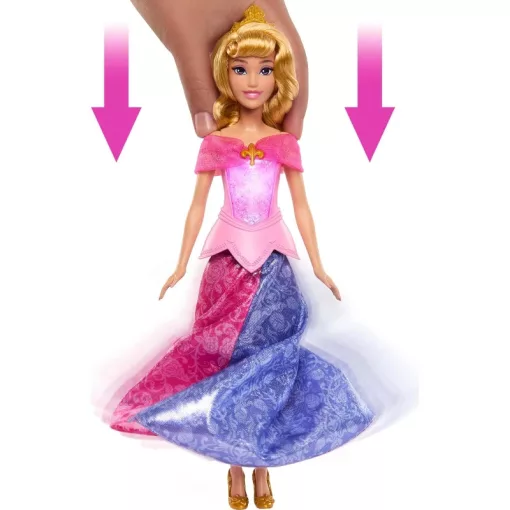 Mattel Disney Csipkerózsika: Auróra átváltozó divatbaba fénnyel