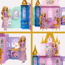 Mattel Disney Princess: Aranyhaj hordozható kastélya babával