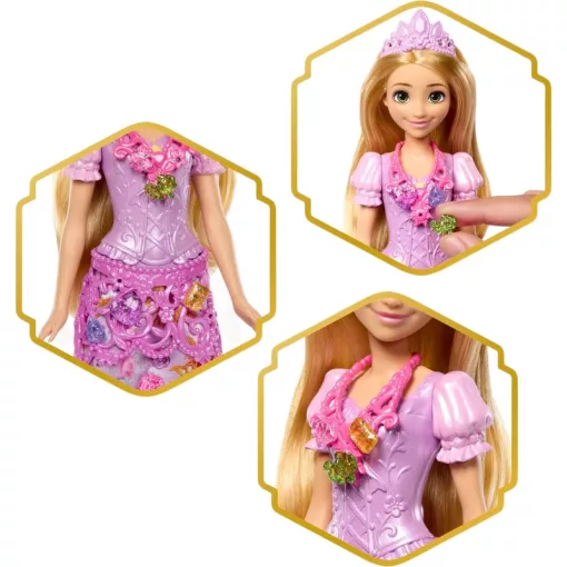 Mattel Disney Jewel Reveal Aranyhaj és a nagy gubanc: Aranyhaj csupaszív baba játékszett