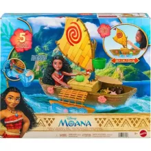 Mattel Disney Vaiana: Vaiana óceánjáró kenuja játékszett
