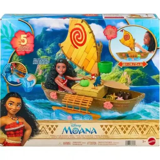 Mattel Disney Vaiana: Vaiana óceánjáró kenuja játékszett