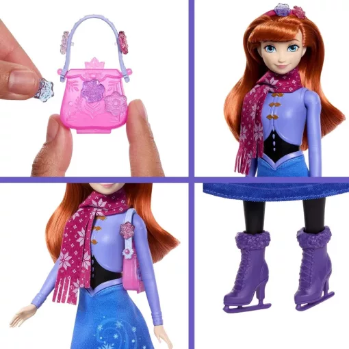 Mattel Disney Frozen Jewel Reveal Jégvarázs: Anna jégkorcsolyás baba játékszett