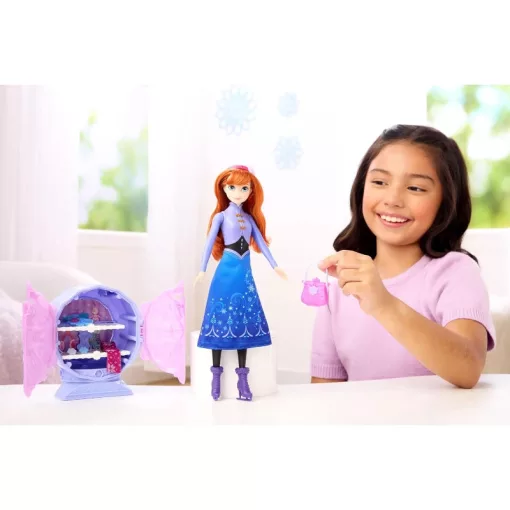 Mattel Disney Frozen Jewel Reveal Jégvarázs: Anna jégkorcsolyás baba játékszett
