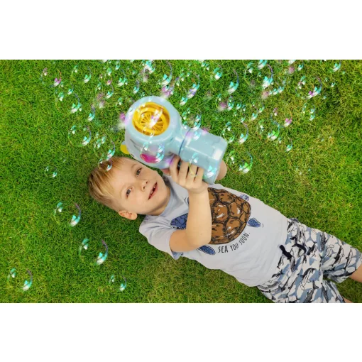 FruBlu Víziló buborékfújó pisztoly fénnyel és folyadékkal