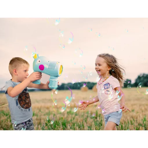 FruBlu Víziló buborékfújó pisztoly fénnyel és folyadékkal