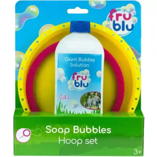 FruBlu buborékfújó karika szett folyadékkal