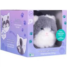 Huggy Luv - Interaktív plüss szürke cica