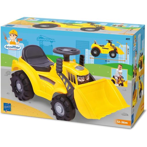 Écoiffier Játék traktor bébitaxi homlokrakodóval