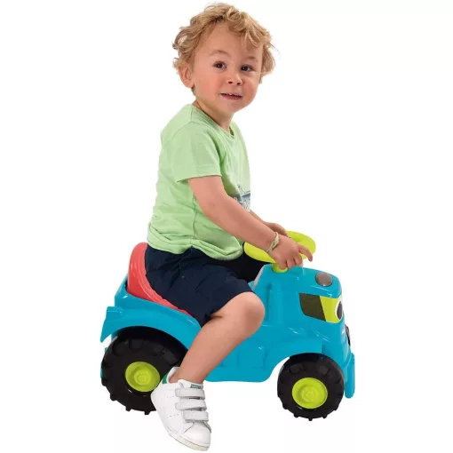 Écoiffier 4350 Játék traktor bébitaxi utánfutóval és fűnyíróval