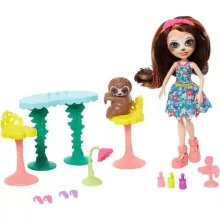Mattel Enchantimals Sela Sloth körmös szalonja