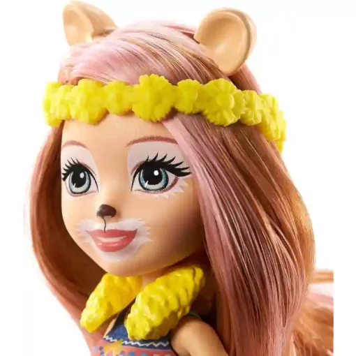 Mattel Enchantimals fodrászat Lacey Lion babával és Manesy oroszlán figurával