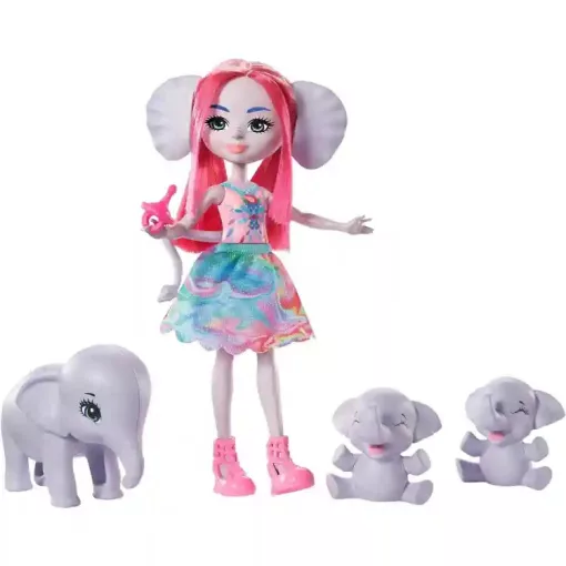 Mattel Enchantimals Esmeralda baba és elefánt barátai