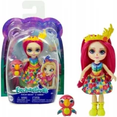   Mattel Enchantimals Peachy Parrot baba és Chatter papagáj barátja