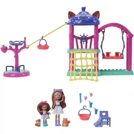 Mattel Enchantimals játszótér mókusos babákkal