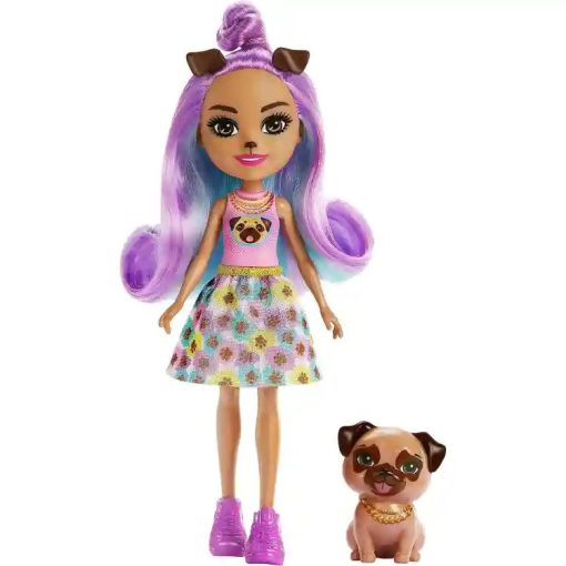 Mattel Enchantimals Penna Pug baba Trusty mopsz kutyus figurával