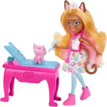 Mattel Enchantimals Dr. Carlin Cat baba állatorvosi rendelője cicákkal
