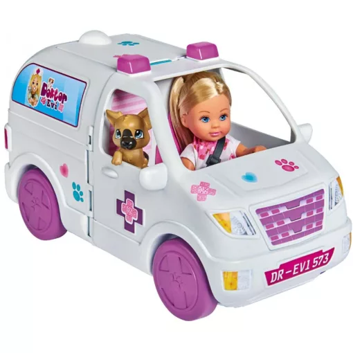 Simba Toys Evi Love - Állatorvos Evi baba mentőautóval (105733488)