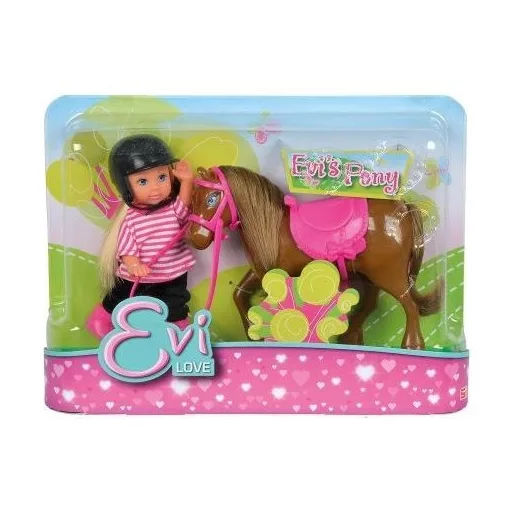 Simba Toys Evi Love - Evi baba sötétbarna pónival (105737464)