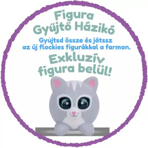 Flockies S3 - Gyűjtői házikó Caroline a cica figurával