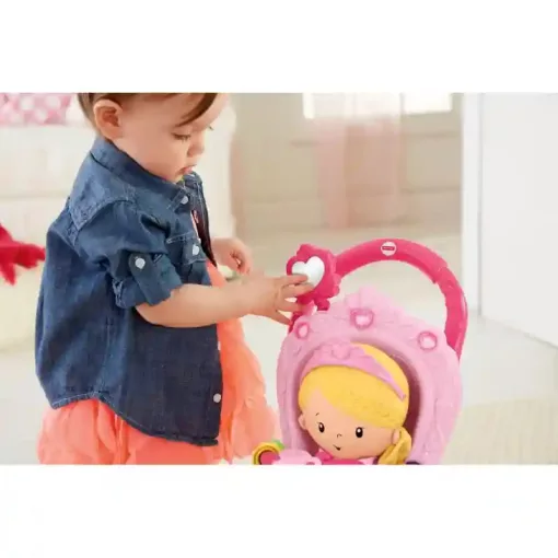 Mattel Fisher-Price - Interaktív hercegnős járássegítő babakocsi babával