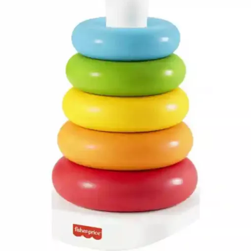 Mattel Fisher-Price - Színes gyűrűpiramis – 20 cm-es játék torony babáknak