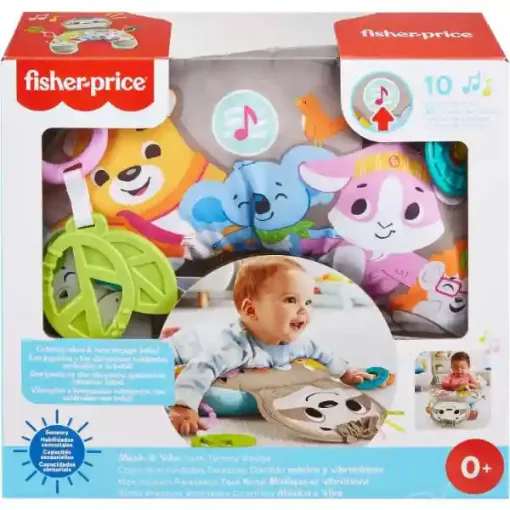 Mattel Fisher-Price - Interaktív lajháros pocakpárna hanggal és rezgéssel