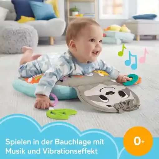 Mattel Fisher-Price - Interaktív lajháros pocakpárna hanggal és rezgéssel