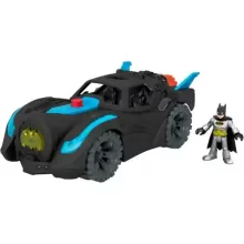 Mattel Fisher-Price Batman - Interaktív Batmobile autó Batman figurával és kilövővel, DC Super Friends