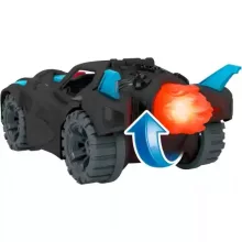 Mattel Fisher-Price Batman - Interaktív Batmobile autó Batman figurával és kilövővel, DC Super Friends