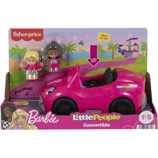Mattel Fisher-Price Little People - Barbie interaktív kabrió autója figurákkal