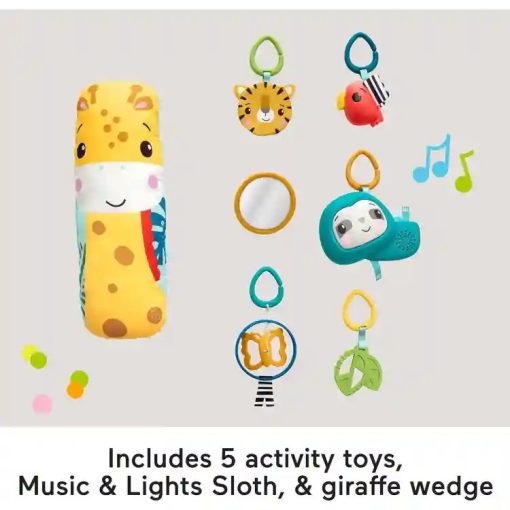 Mattel Fisher-Price 3 az 1-ben esőerdős játszószőnyeg interaktív lajhárral