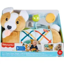 Mattel Fisher-Price - 3 az 1-ben plüss corgi kutyus foglalkoztató pocakpárna