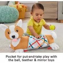 Mattel Fisher-Price - 3 az 1-ben plüss corgi kutyus foglalkoztató pocakpárna