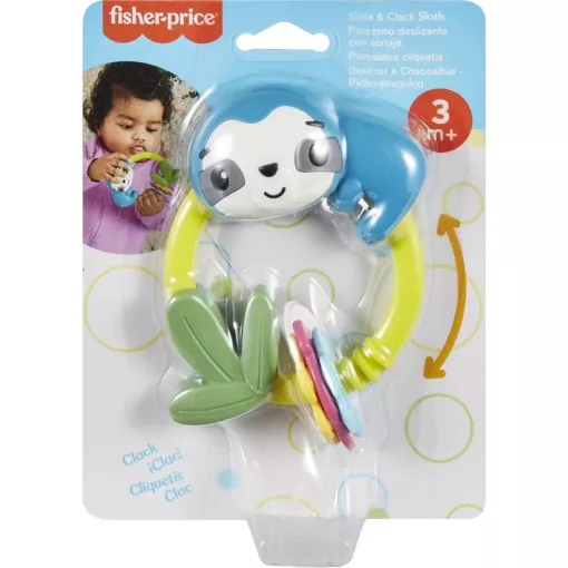 Mattel Fisher-Price csúsztatható és kattogó lajhár