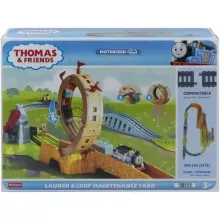 Mattel Fisher-Price - Thomas, a gőzmozdony: motorizált vonatszett sínpályával és hurokkal