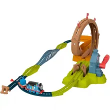 Mattel Fisher-Price - Thomas, a gőzmozdony: motorizált vonatszett sínpályával és hurokkal