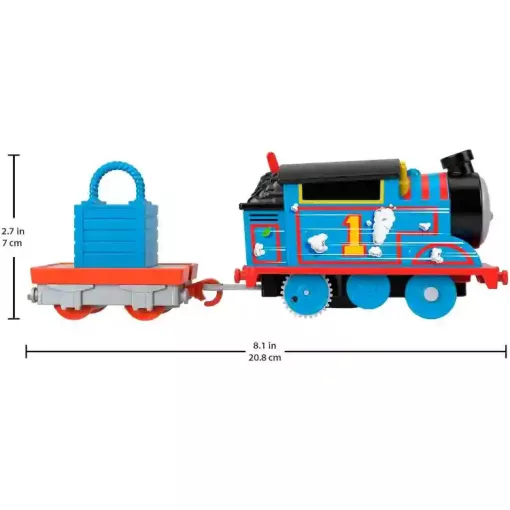 Mattel Fisher-Price - Thomas, a gőzmozdony: motorizált vonatszett sínpályával és hurokkal