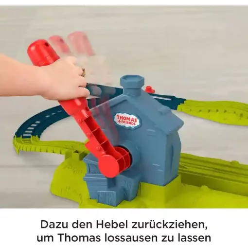 Mattel Fisher-Price - Thomas, a gőzmozdony: motorizált vonatszett sínpályával és hurokkal
