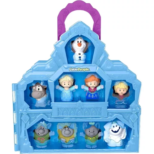 Mattel Fisher-Price Disney Jégvarázs Little People - Hordozható játékszett 9 figurával