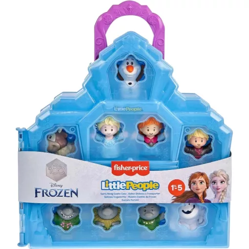 Mattel Fisher-Price Disney Jégvarázs Little People - Hordozható játékszett 9 figurával