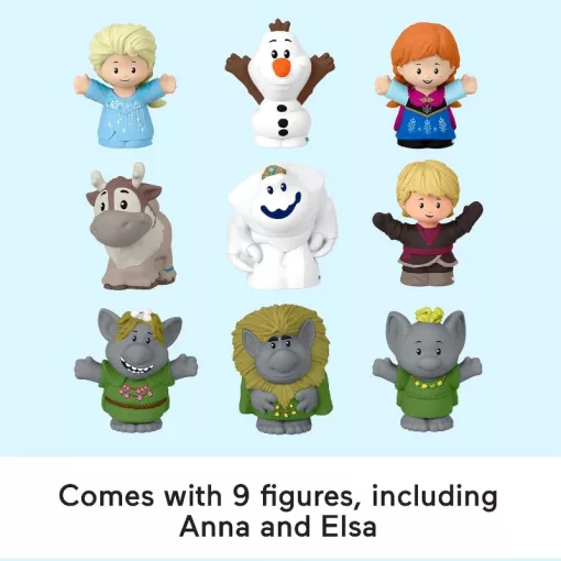 Mattel Fisher-Price Disney Jégvarázs Little People - Hordozható játékszett 9 figurával