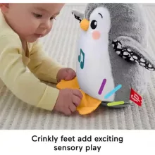 Mattel Fisher-Price - Interaktív egyensúlyozó plüss pingvin hanggal