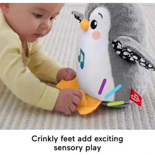Mattel Fisher-Price - Interaktív egyensúlyozó plüss pingvin hanggal