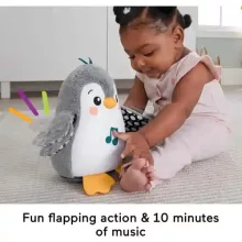Mattel Fisher-Price - Interaktív egyensúlyozó plüss pingvin hanggal