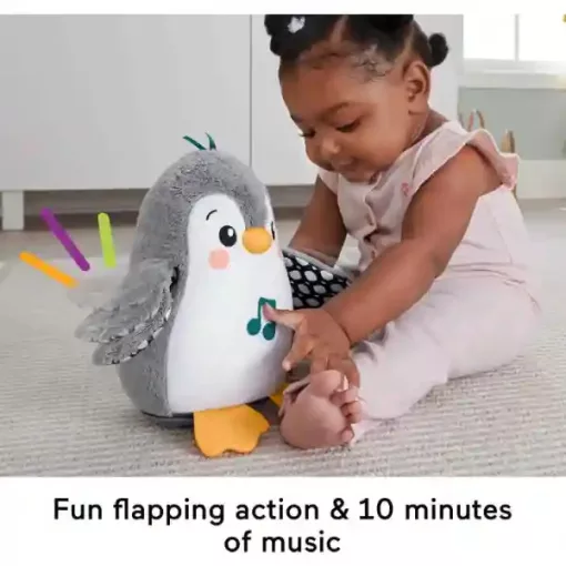 Mattel Fisher-Price - Interaktív egyensúlyozó plüss pingvin hanggal