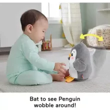 Mattel Fisher-Price - Interaktív egyensúlyozó plüss pingvin hanggal