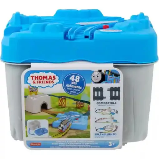Mattel Fisher-Price - Thomas, a gőzmozdony: pályabővítő sínkészlet motorizált vonatokhoz 5,9m