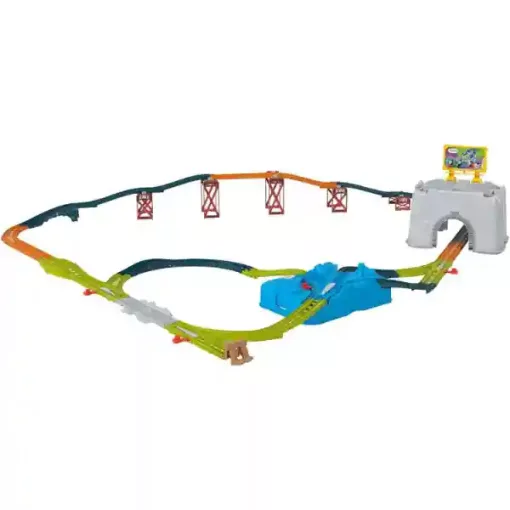 Mattel Fisher-Price - Thomas, a gőzmozdony: pályabővítő sínkészlet motorizált vonatokhoz 5,9m