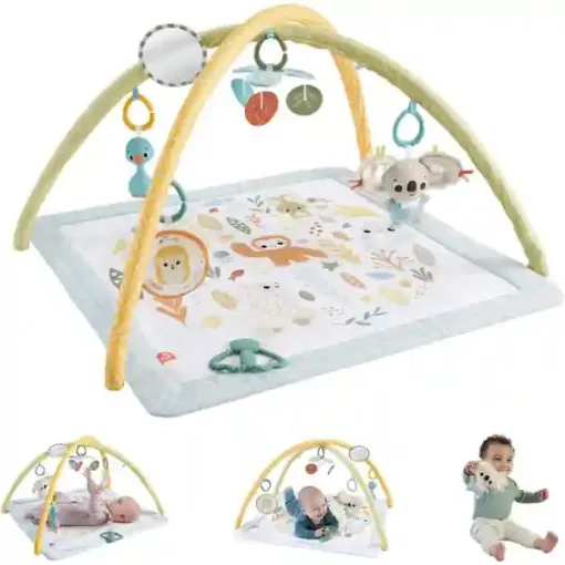 Mattel Fisher-Price - Szenzoros játszószőnyeg hordozható koalával