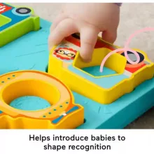 Mattel Fisher-Price - 2 az 1-ben interaktív járműves puzzle és formaberakó